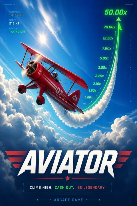Aviator crash game at Gamdom